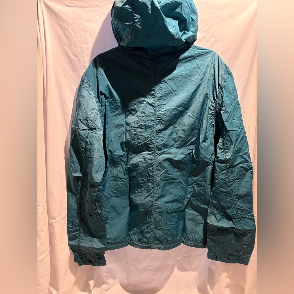 Seoul Projects Teal Hooded Windbreaker Zip Up Jacket Size L NWT - Picture 2 of 8